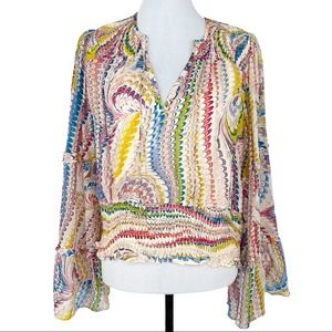 Anthropologie Maeve Jesse Peasant Bell Sleeve Top